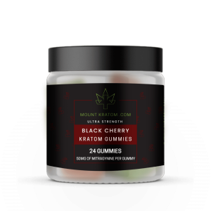 Black Cherry Kratom Gummies, 50mg