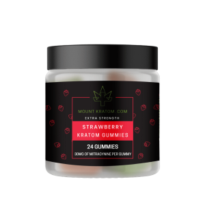 Strawberry Kratom Gummies, 30mg