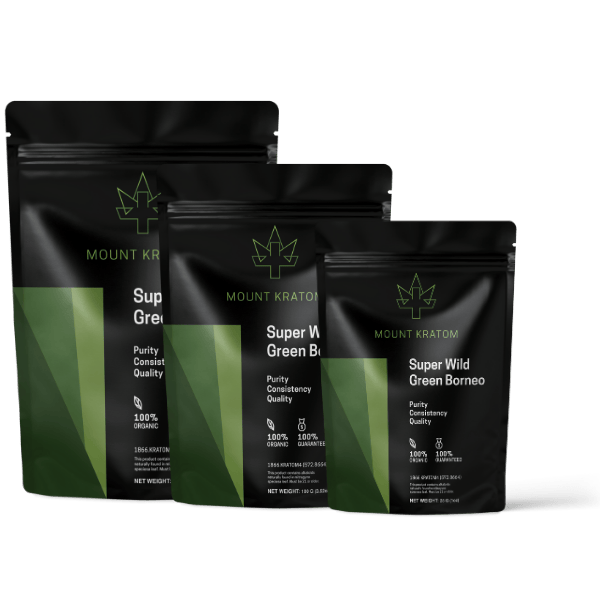 Super Wild Green Borneo Kratom Powder - Image 2