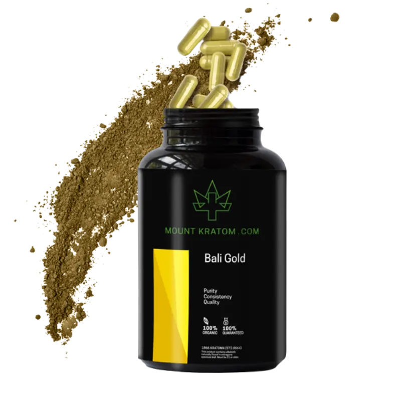 Bali Gold Kratom Capsules - Image 2