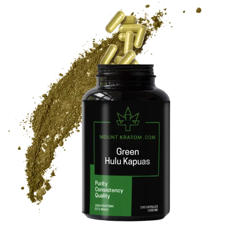 Green Maeng Da Kratom Capsules - Image 2